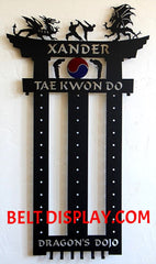 Personalized Karate Belt Display Idea: Karate Belt Holder Rack: Martial Arts Belt Display: Personalized