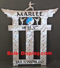 ATA Taekwondo:  Taekwondo Belt Display: Taekwondo belt Rack